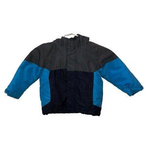Childrens Place Jacket Boys Size 2T Blue Gray Winter Quilted Coat